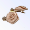 Silk & Pearl Florette Hair Clips