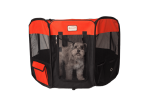 Armarkat PP002R-XL Portable Pet Playpen In Bk and Rd Combo