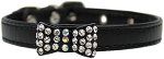 Bow-dacious Crystal Dog Collar Black Size 12