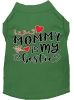 Mommy is my Bestie Screen Print Dog Shirt Green Med