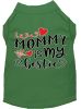 Mommy is my Bestie Screen Print Dog Shirt Green Lg