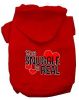 The Snuggle is Real Screen Print Dog Hoodie Red M