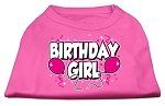 Birthday Girl Screen Print Shirts Bright Pink XS