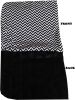 Luxurious Plush Itty Bitty Baby Blanket Black Chevron