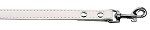 Premium plain pet leash 1/2" wide x 6' long White