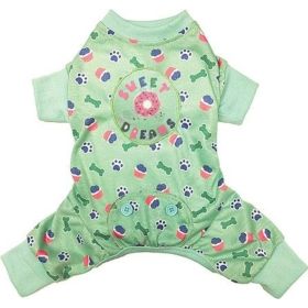 Fashion Pet Sweet Dreams Dog Pajamas (Color: Mint, size: X-Small)