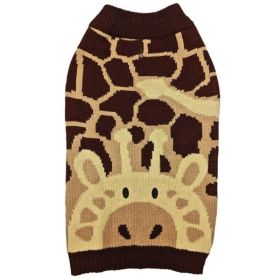 Fashion Pet Giraffe Dog Sweater (Color: Brown, size: XX-Small)