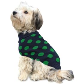 Fashion Pet Contrast Dot Dog Sweater (Color: Small, size: small)