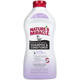 Pioneer Pet Nature's Miracle Skunk Odor Control Shampoo and Conditioner Lavender Scent (size: 32 oz)