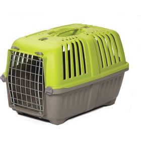 MidWest Spree Pet Carrier Green Plastic Dog Carrier (Color: Green, size: small)