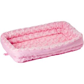 MidWest Double Bolster Pet Bed Pink - X-Small - 1 count (Color: Pink, size: X-Small)