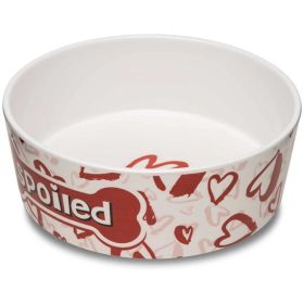 Loving Pets Dolce Moderno Bowl Spoiled Red Heart Design (Colot: Red Heart, size: large)