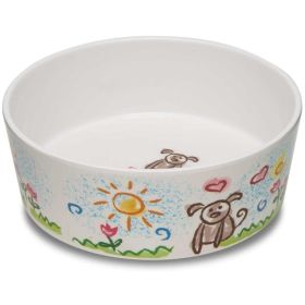 Loving Pets Dolce Moderno Bowl Puppy Forever Design (size: small)