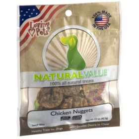 Loving Pets Natural Value Chicken Nuggets (size: 1.5 oz)