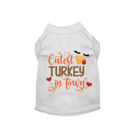 Cutest Turkey in Town (Color: White, size: small)