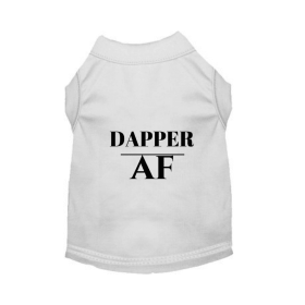 Dapper AF Tee (Color: White, size: X Small)