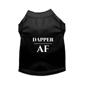 Dapper AF Tee (Color: Black, size: small)