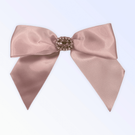 Luxurious Satin Bows (Color: Pink, size: )