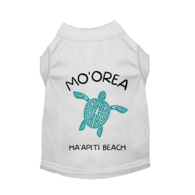 MO'OREA HA'APITI BEACH- Dog (Color: White, size: X Small)