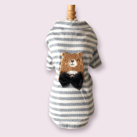 My Bear-y Cute Turtleneck Dog Sweater (Color: Grey, size: X Small)