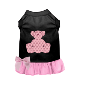 My Cuddly GG Bear (Color: BLACK WITH PINK BOTTOM, size: small)