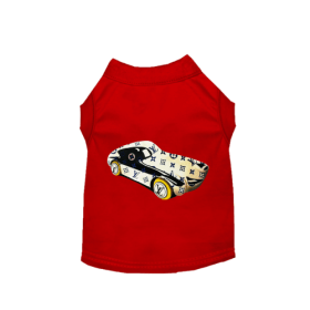 My Fancy Race Car Dog Tee (size: small)