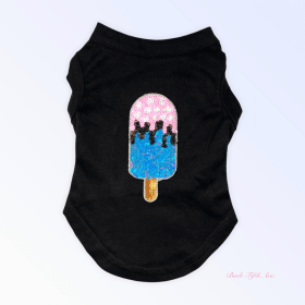 My Favorite Summer Treats- Blue Ice Cream (Color: Black, size: X Small)