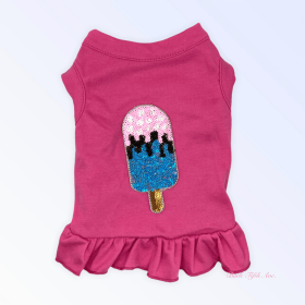 My Favorite Summer Treats- Blue Ice Cream (Color: Hot Pink, size: X Small)