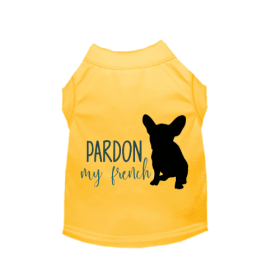 Pardon My Frenchie- Dog Shirt (size: X Large)