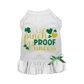 Pinch Proof Princess Dress (Color: White, size: X Small)