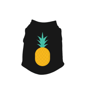 Pineapple Tank Top (Color: Black, size: small)