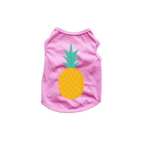 Pineapple Tank Top (Color: Pink, size: X Small)