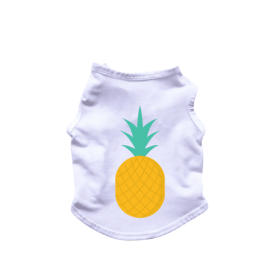 Pineapple Tank Top (Color: White, size: X Small)