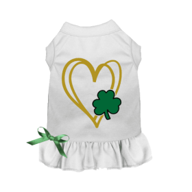 Shamrock Heart (Color: White, size: X Small)