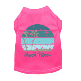 Beach Vibes Tee (Color: Pink, size: X Small)