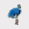 Beaded Fur and Rhinestone Flamingo- Dog Shirt