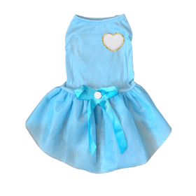 Chenille Heart Dress (Color: WHITE HEART, size: X Small)