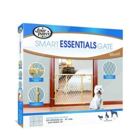 Four Paws Smart Essentials Wood Gate (size: 26" - 42" W x 24" H)