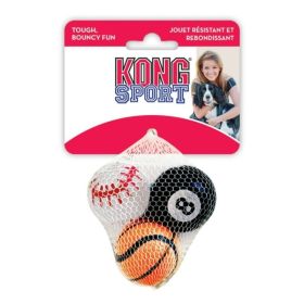 KONG Assorted Sports Balls Set (Count: 3 Pack, size: X-Small)