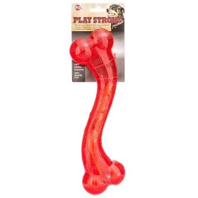 Spot Play Strong Rubber Stick Dog Toy (Color: Red, size: 12" Long)