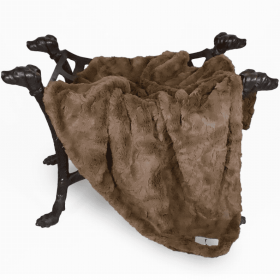 Bella Dog Blanket (Color: Mocha, size: large)