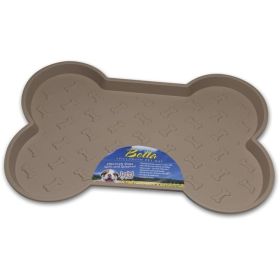 Loving Pets Bella Spill-Proof Dog Mat (Color: Tan, size: small)