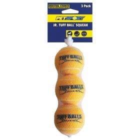 Petsport Jr. Tuff Ball Squeak Dog Toy (Count: 3 Pack)