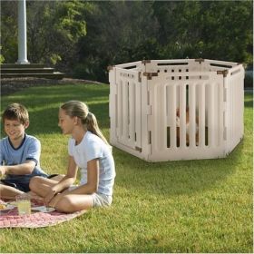 Convertible Indoor Outdoor Pet Playpen (size: 6 Panel)