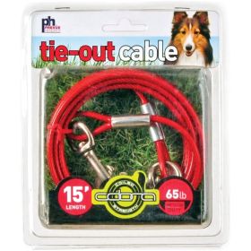 Prevue Pet Products 15 Foot Tie-out Cable Medium Duty (size: 15' - Medium Cable)