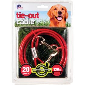 Prevue Pet Products 20 Foot Tie-out Cable Heavy Duty (size: 20' - Heavy Cable)