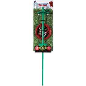 Prevue Pet Products 24 Inch Tie-out Dome Stake with 12 Foot Cable (size: 24" - Dome w/12' Cable)