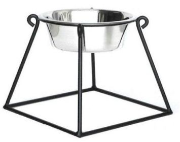 Pyramid Elevated Dog Feeder (size: large)